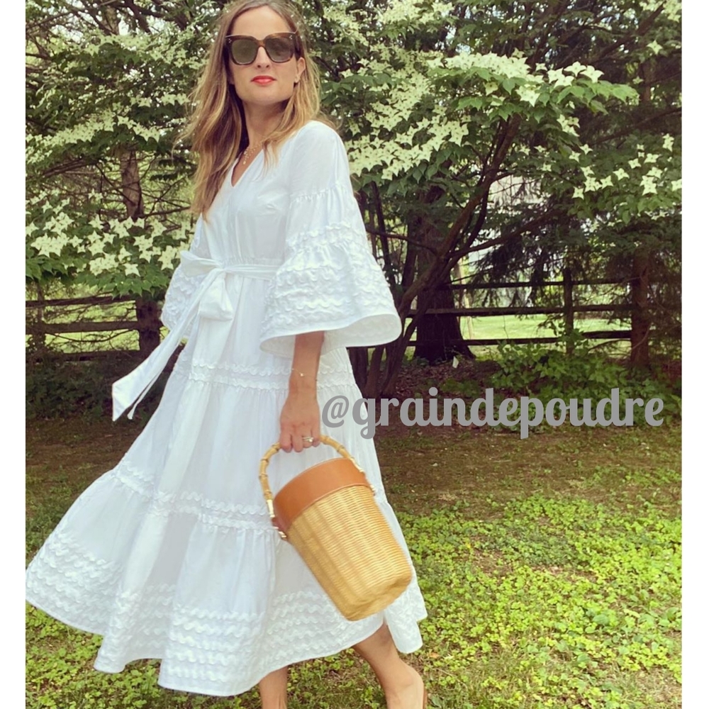 Target Lisa Fernandez Ric Rac Flare Sleeve Dress